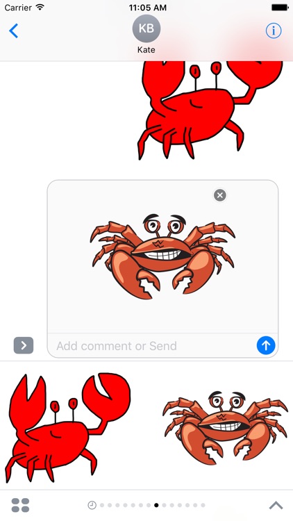 Crab Stickers
