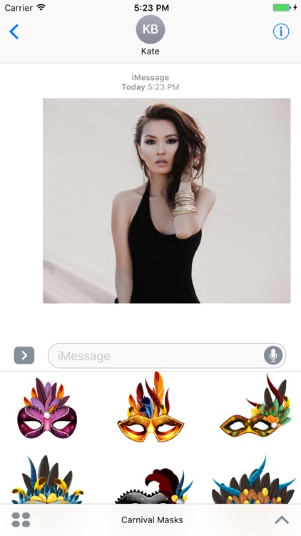 Carnival Mask Stickers Mania