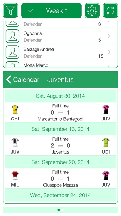 Italian Football Serie A 2016-2017 - Mobile Match Centre