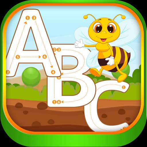 A-Z Alphabet Coloring Tracing Game for kids Icon