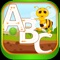 A-Z alphabet coloring tracing educational learning game for kids