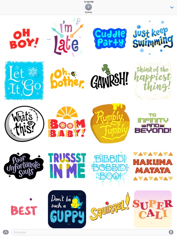 Disney Stickers: Quotesのおすすめ画像5