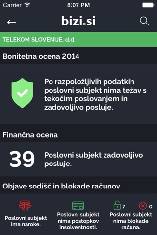 Poslovni imenik bizi.si screenshot 4
