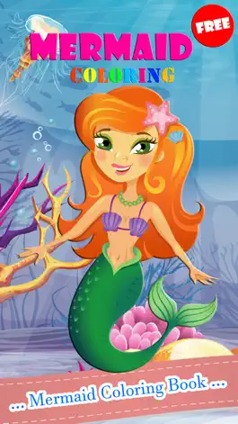 Game screenshot Mermaid Coloring Book Paint Games Free For Kids 2 mod apk