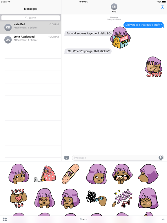 Screenshot #4 pour My Bae: Cute Wifey Stickers by Taro-Kun
