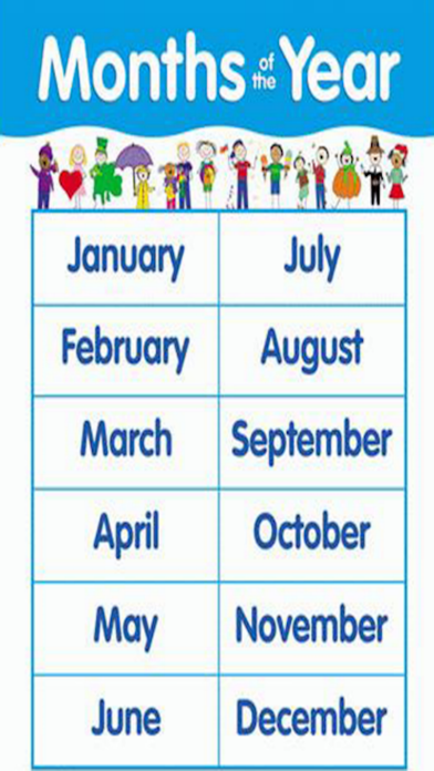 Toddlers Month Of The Year learning with Flashcards and soundsのおすすめ画像1