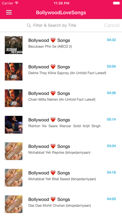 Hindi Songs & Indian Music Free - Bollywood's Best screenshot 3