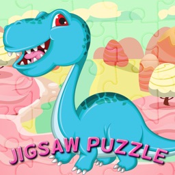 Dinosaur Jigsaw learning easy kids games for 4 yr