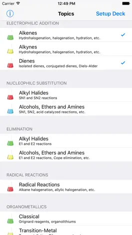 Game screenshot Learn Organic Chemistry Reaction Cards 1 apk