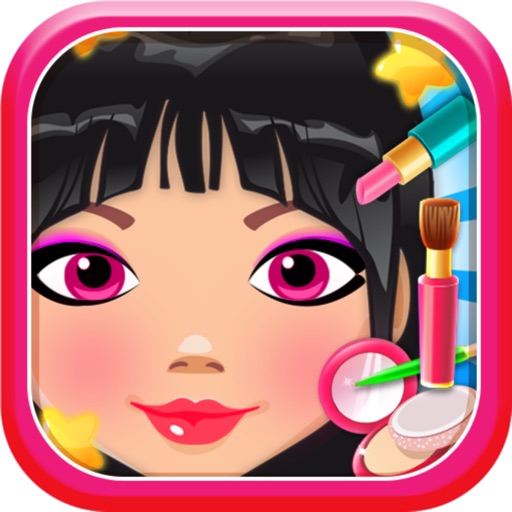 star hair and salon makeup fashion games free icon