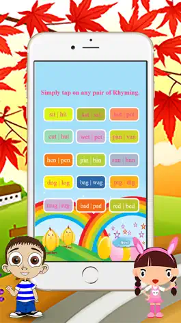 Game screenshot Easy Rhyming Words List for Kids with Examples apk