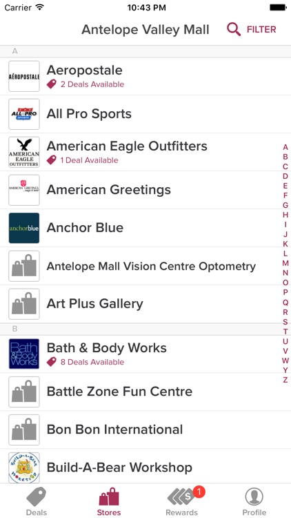 Antelope Valley Mall, powered by Malltip