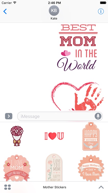 Mother's Day Stickers For iMessage