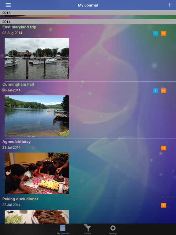 Screenshot #4 pour SkyJournal - Journal / agenda