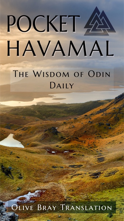 Pocket Havamal - Daily Asatru Meditations of Wisdom from Odin - Olive Bray Translation