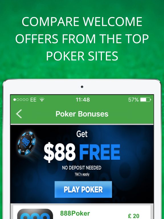 Screenshot #5 pour Poker Offers: FREE No Deposit Bonuses for 888poker