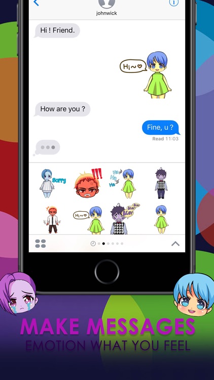 Emoji Cartoon Stickers Keyboard Themes ChatStick
