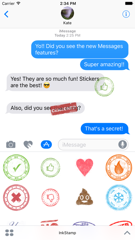 Ink Stamp - Rubber Stamp Stickers - 1.2 - (iOS)