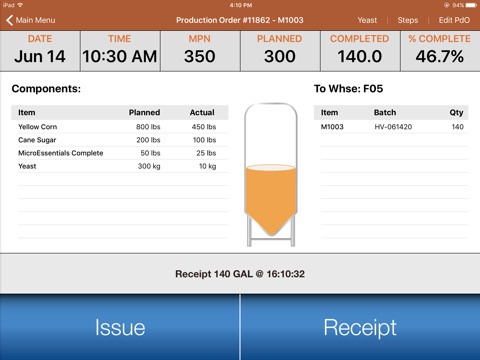 OSpirits Production App screenshot 2