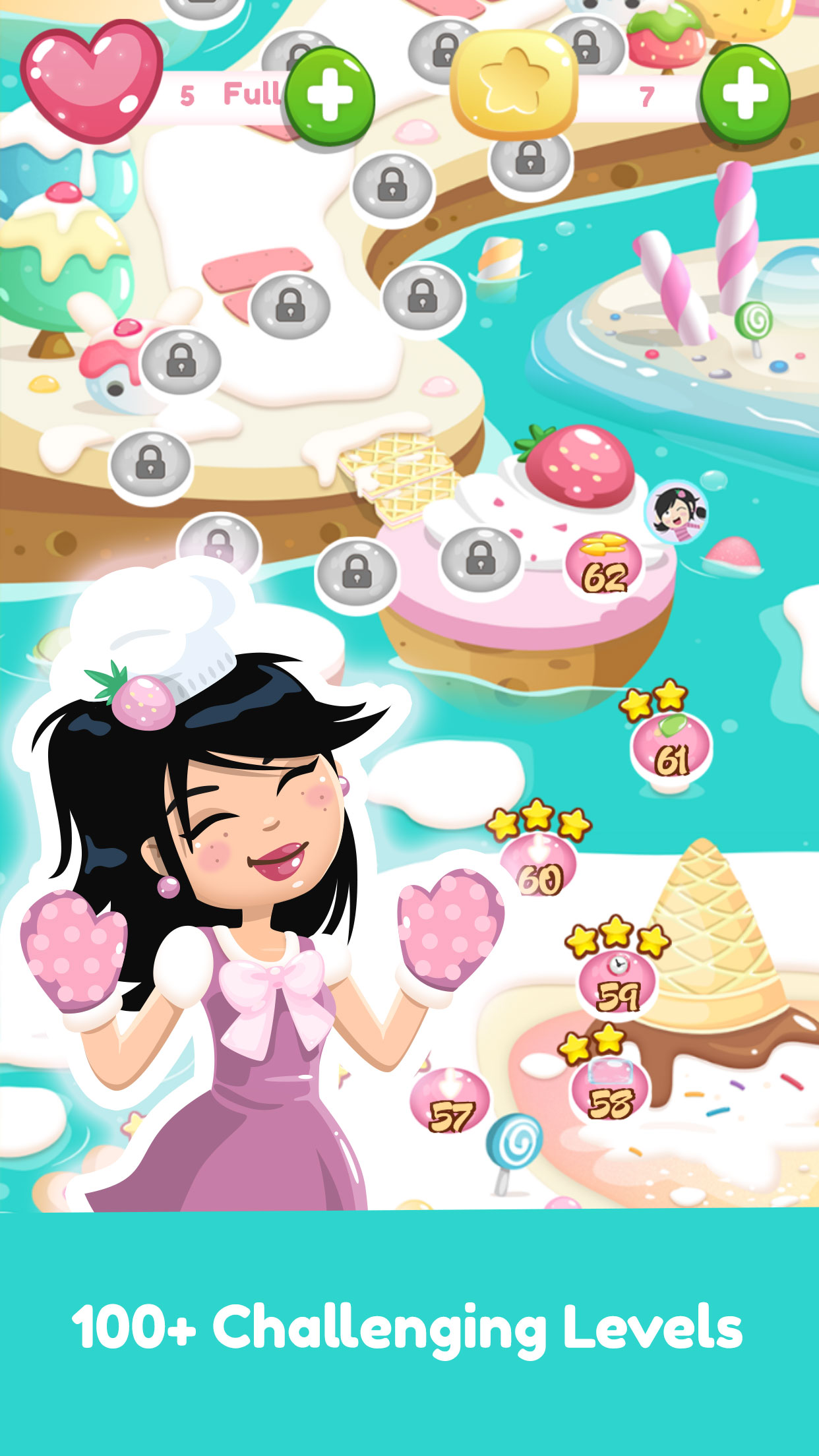 Cake Garden Sweet Match 3 Switching Game