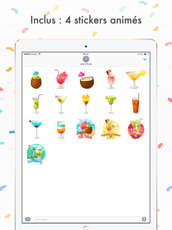 Screenshot #5 pour Cocktails - Stickers Cocktail by Stickify®