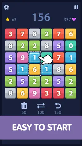 Game screenshot Match and Merge - Six board sizes number puzzle apk