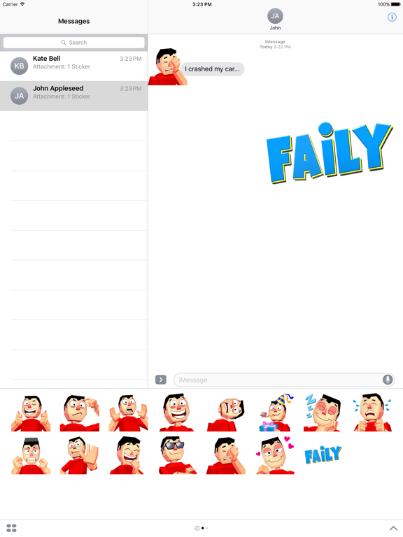 Screenshot #4 pour Faily Stickers