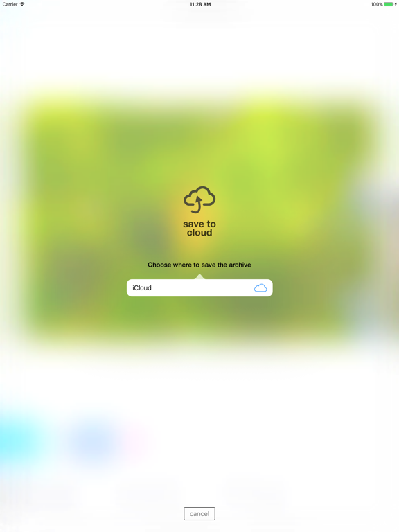 Screenshot #4 for Save to Cloud - zip & save