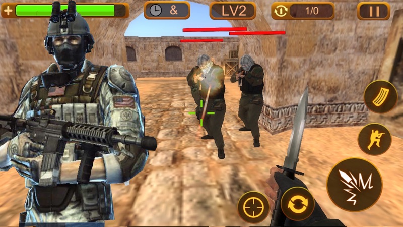 Crítico Strike Sniper - Gun Shoot 3D screenshot 2