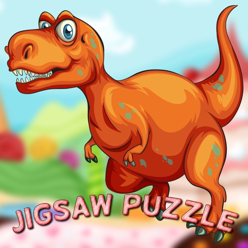 dinosaur kid kindergarten activities jigsaw puzzle icon