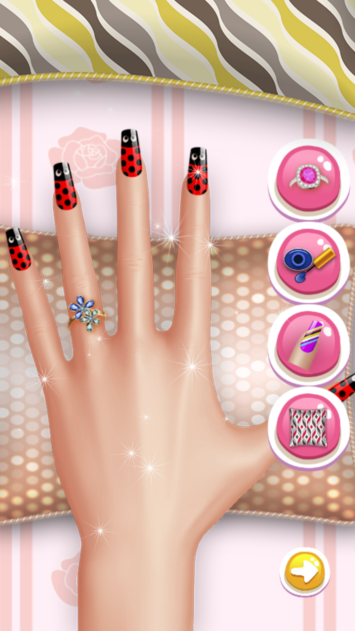 Princess Nail  Art Salon Games For Kids screenshot 2
