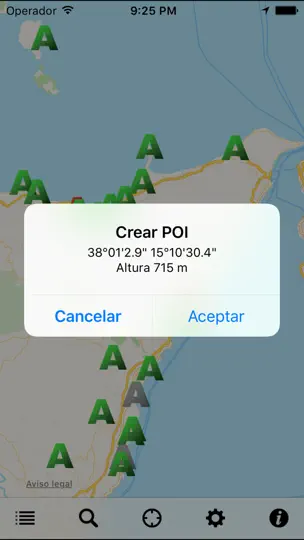 Captura de pantalla de Archiescampings en iPhone 4