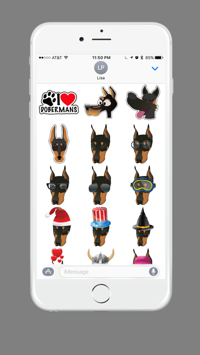 Screenshot #2 pour Doberman Pinscher Emoji