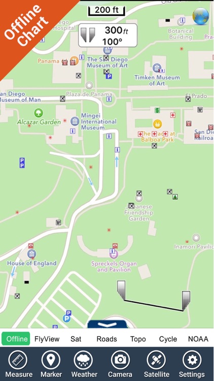 Balboa Park (San Diego) - GPS Map Navigator