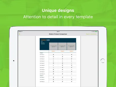 Templates for Numbers Professional