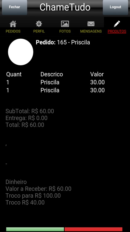 ChameTudo Fornecedor