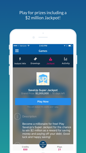 Saveup Personal Finance Tracking With Rewards On The Iphone Screenshots