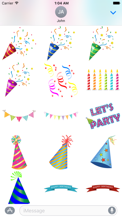 Happy Birthday & Celebration Stickers for iMessageのおすすめ画像5