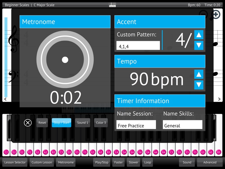 Learn & Practice Piano Keyboard Lessons Exercises