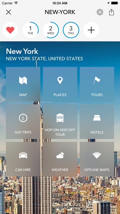 Screenshot #1 pour New York - Carte hors ligne et guide de la ville