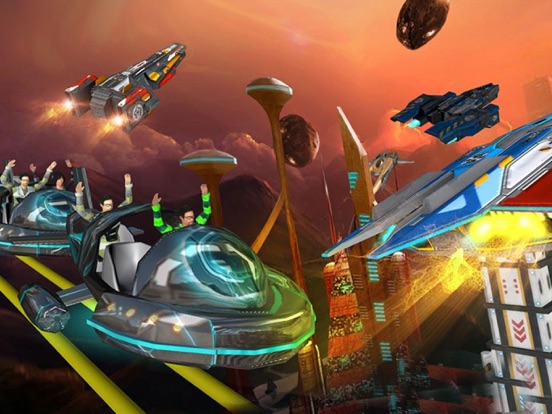 Screenshot #6 pour RollerCoster Simulator Space. Ride The 6 Parck Amusement Theme Mania
