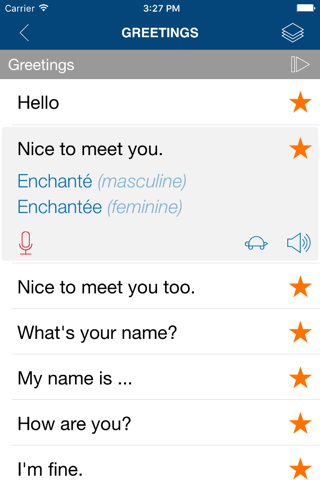 Learn French Phrases Pro screenshot 2