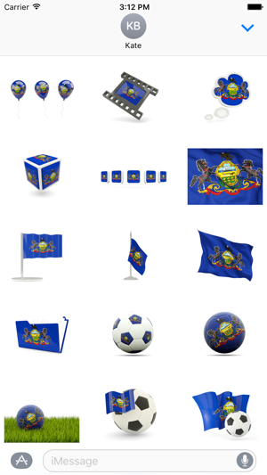 Pennsylvania Flag Stickers(圖1)-速報App