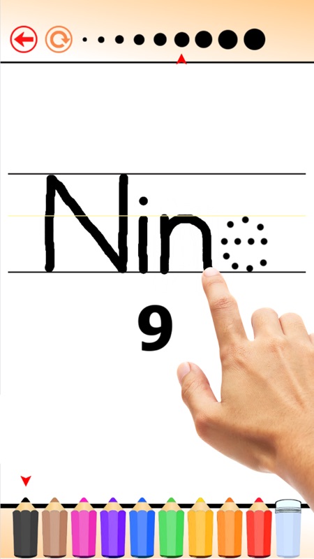 Escribe Inglés Palabras HD: Aprender a escribir de la A-Z y el número del 1-10, juegos gratis para los niños screenshot 2