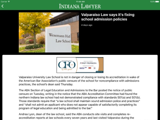 Screenshot #5 pour The Indiana Lawyer