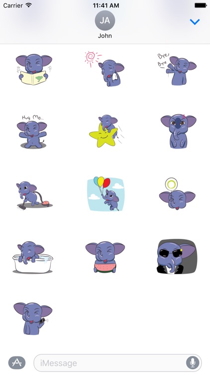 Funny Elephant Sticker
