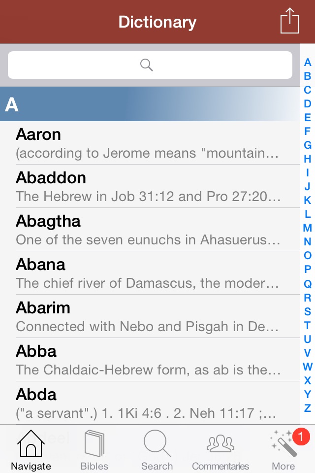 4001 Bible Dictionary screenshot 2