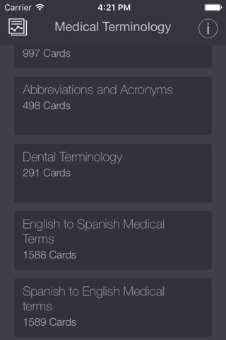 Medical & Dental Terminology/Abbreviations PRO Flashcards App screenshot 2