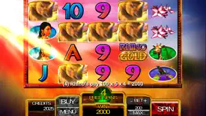 Rhino Gold Slot Game - FREE screenshot #4 for iPhone