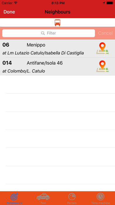 In Arrivo Express - buses and taxis on your map Screenshot 2